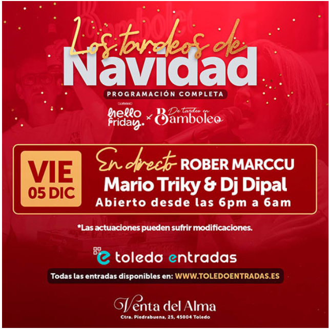 Portada de Venta del Alma (Toledo) Hello Friday AfterWork